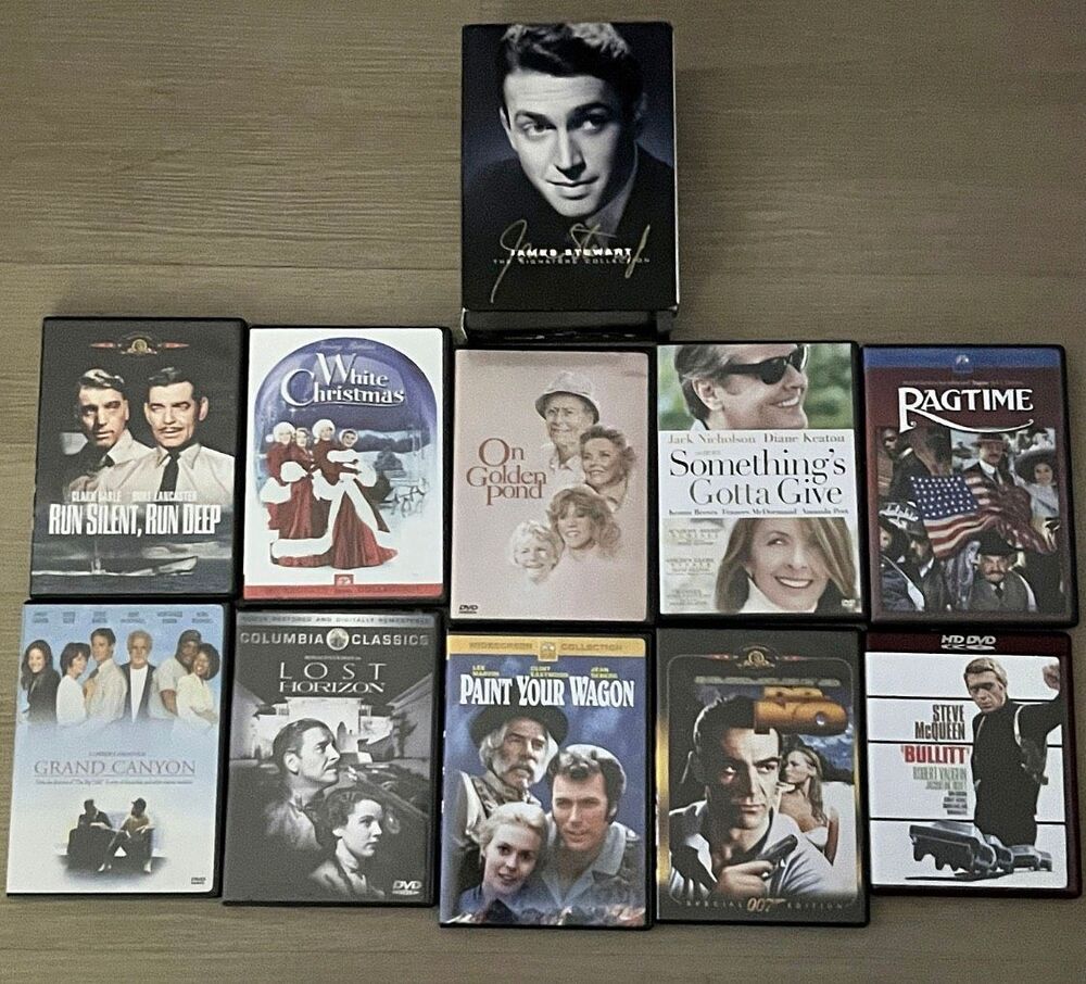 15 DVD Movie Lot Classic Films James Stewart Collection White Christmas